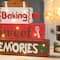 Glitzhome® 12" Lighted Wooden Christmas Gingerbread Man Block Table Décor